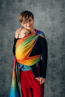 LennyHybrid Half Buckle Carrier - Rainbow Lotus