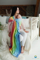 Chusta tkana Little Frog Tęczowa Aura