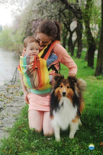 Nosidełko ergonomiczne Little Frog - Słoneczny Labradoryt