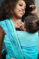 Chusta tkana Yaro Gravity Duo Aqua Grad Blue Green Seacell