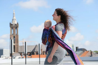 Chusta kółkowa Yaro Quantum Marbella Grad Black Tencel Linen