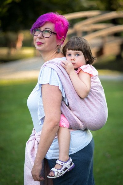 Chusta kółkowa/Ring Sling EverySlings Sweetheart Pink Lady