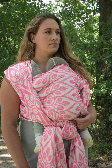 Chusta tkana Yaro Slings - La Vita Duo Fluo Pink Wool Blend