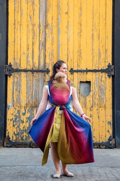 Chusta tkana EverySlings - Babyheart Raspberry