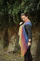 Chusta tkana Yaro Dandy Fire Grad Aqua Tencel