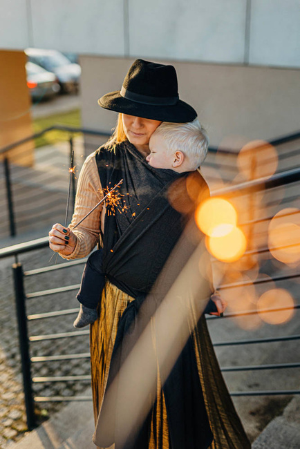 Chust tkana LennyLamb - Pawi Ogon - Pitch Black