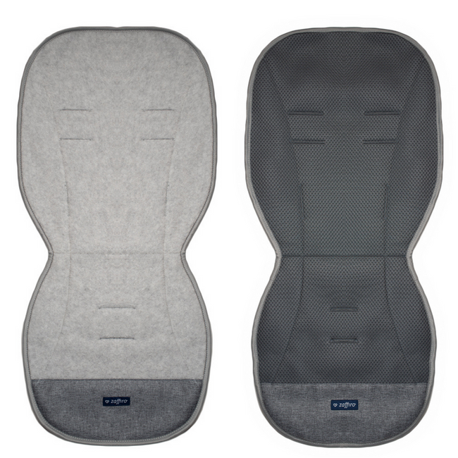 Zaffiro Wkładka do wózka Wełna premium Szara 85 cm