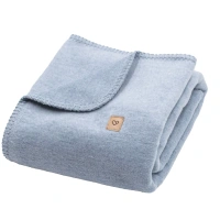 Zaffiro - Oslo Cotton Blanket 75x100, baby blue