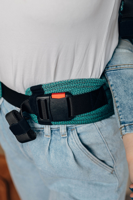 Nosidełko LennyLamb - LennyGo Jodełka Ombre Zieleń