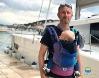 Nosidło ergonomiczne Little Frog - Dark Aurora Cube