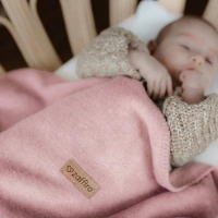 Zaffiro - Koc bawełniany Oslo 75x100cm baby pink