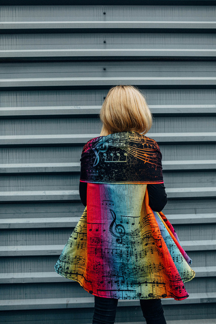 Long Cardigan LennyLamb: Symphony Rainbow Dark