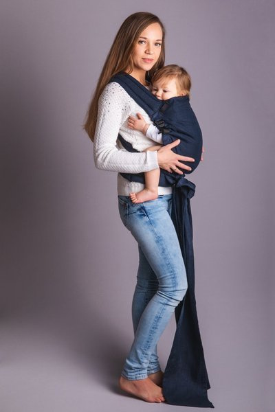 Half Buckle EverySlings Click&Tie soLinen Navy