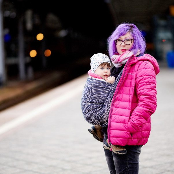 Chusta kółkowa EverySlings Yuni Blush