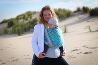 Chusta tkana Yaro Slings - La Vita Aqua Grad Natural Kapok