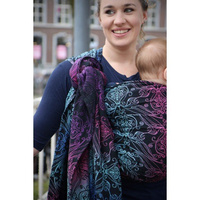 Chusta tkana Yaro Elvish Contra Black Cosmic Rainbow