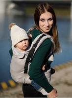 Nosidełko Kinder Hop Multi Grow: Herringbone Ecru