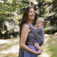 Woven wrap Zaffiro Be Close - Roma: Grey