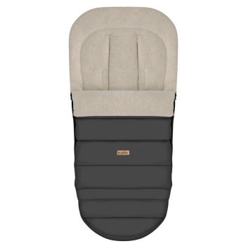 Zaffiro - Aspen iGrow Winter Footmuff with Premium Sheep Wool Anthracite