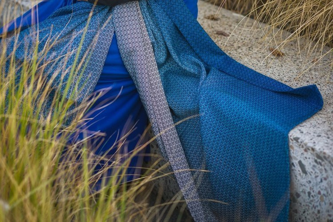 Chusta kółkowa/Ring Sling EverySlings Babyheart Blueberry