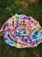 Chusta tkana Yaro La Fleur Trinity Caribbean Rainbow Cupro Tencel Linen