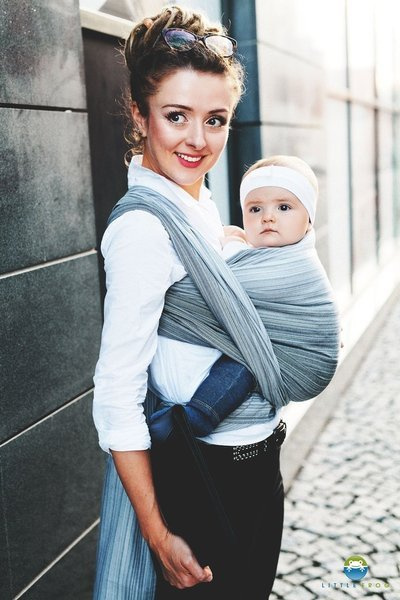 Chusta tkana Little Frog Lniany Angelit