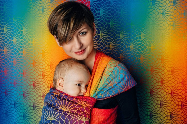 Woven wrap LennyLamb - Rainbow Lotus