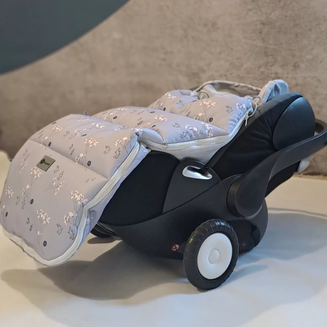 Rollersy - Bezpieczny śpiworek do auta -Grey Gypso