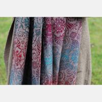 Chusta tkana Yaro Slings - Ava Trinity Maroon Rainbow Choco High Wool