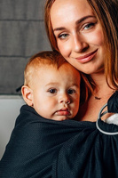 Basic Line LennyLamb Ring Sling - Little Herrinbone Black Ebony