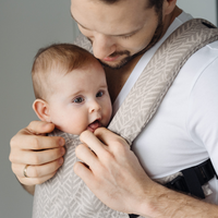 Zaffiro - baby carrier City: Beige Leaves