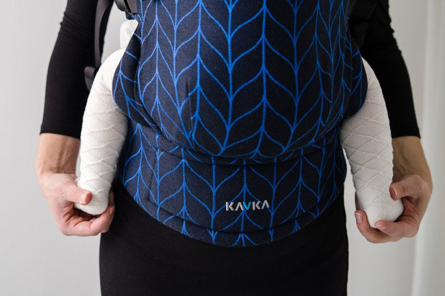 Baby carrier Kavka Multi-age vintage blue braid