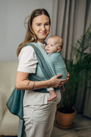 Chusta tkana LennyLamb - Mała Jodełka Baby Mint