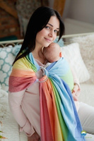 Chusta tkana Little Frog Tęczowa Aura