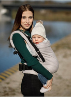 Nosidełko Kinder Hop Multi Grow: Herringbone Ecru