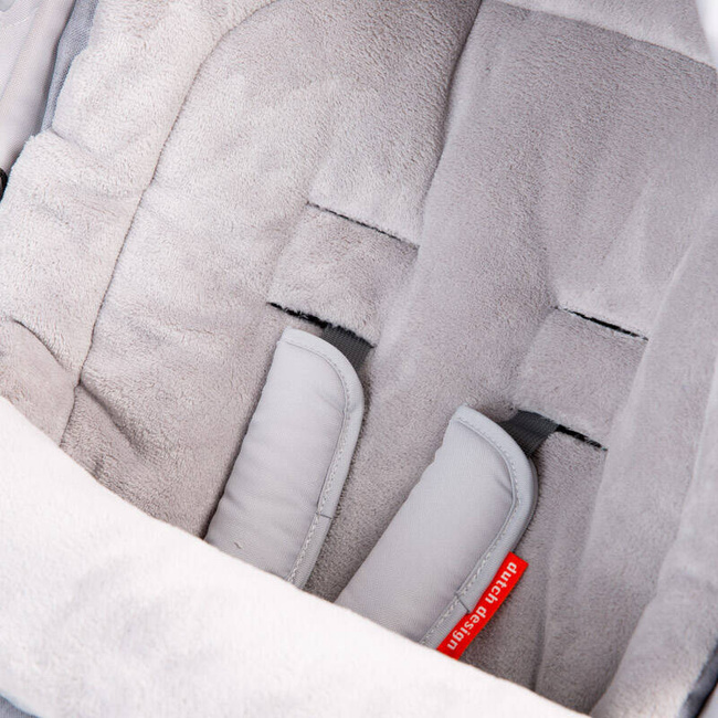 Zaffiro - Śpiwór do wózka iGrow 2.0 Plusz + Melanż Jasny Szary