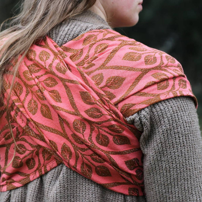 Woven Wrap Yaro Slings - La Vita Duo Pink Black Bronze Glam