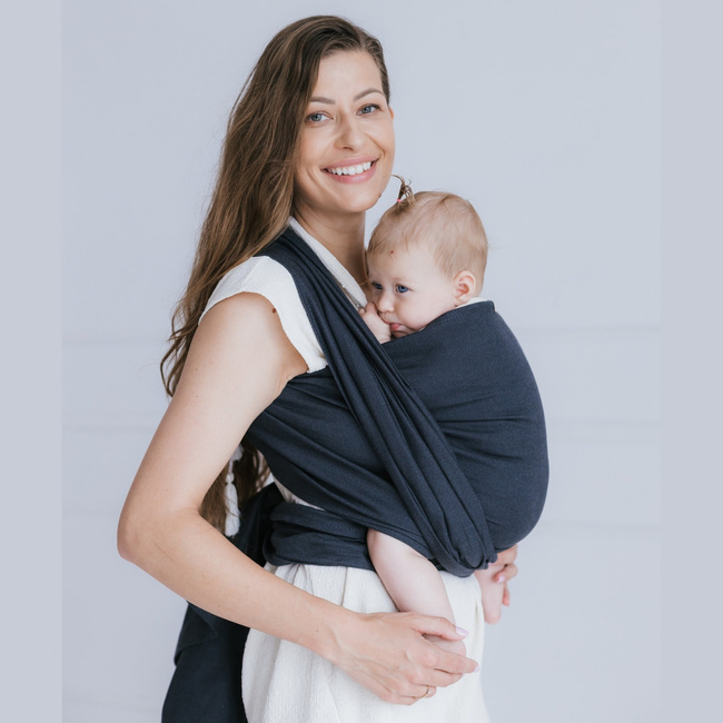 Woven wrap Zaffiro Be Close - Roma: Anthracite