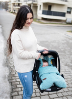 Śpiworek fotelikowy 6w1 - Ocean Green 80x45cm