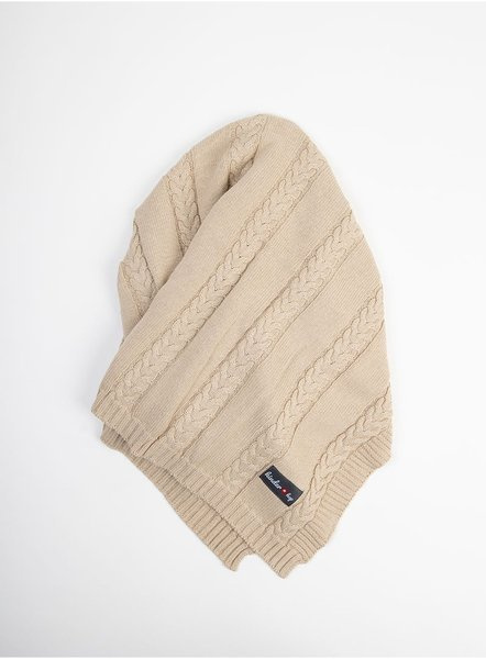 Kinder Hop knitted baby blanket - Beige, 90x65, 100% cotton