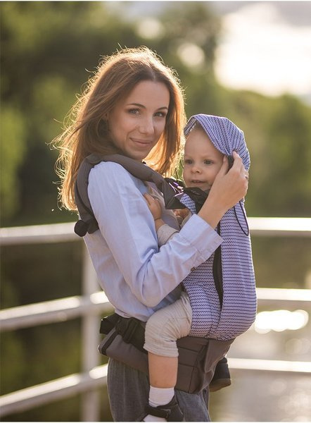 Nosidełko Kinder Hop Grow Air: Marine Zig Zag