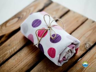 Otulacz Bambusowy/kocyk Little Frog - Lovely Dots