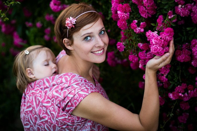 Chusta tkana EverySlings fLOVEr Passion