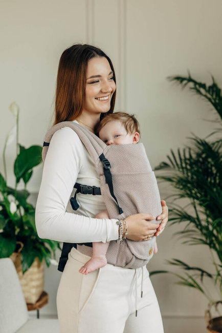 LennyLamb baby carrier - LennyLight - Little Herringbone Almond