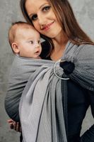 Chusta kółkowa LennyLamb - Jodełka Ombre Szary