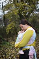 Chusta tkana Yaro Gravity Duo White Lights Rainbow