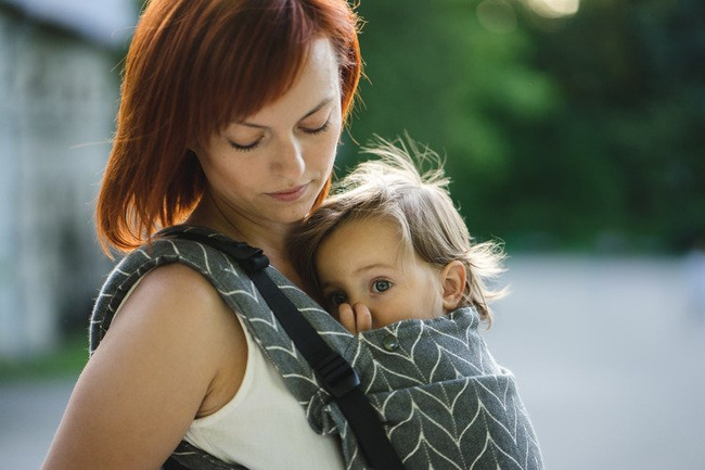 Nosidełko Kavka Multi-age stone grey braid