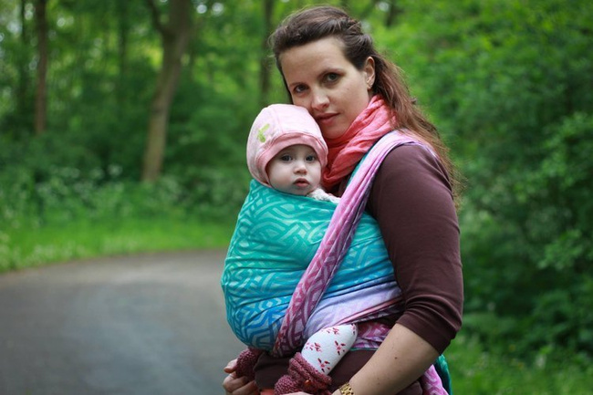 Chusta kółkowa Yaro Braid Spring Sunrise Grad Repreve