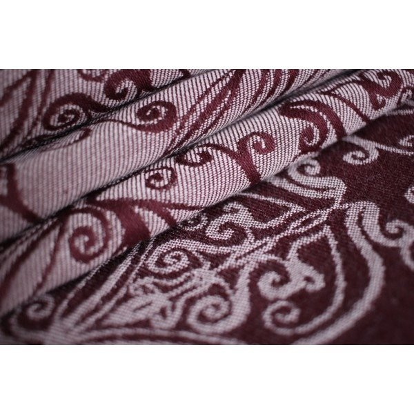 Chusta kółkowa Yaro Elvish Bordeaux Oleander Organic 