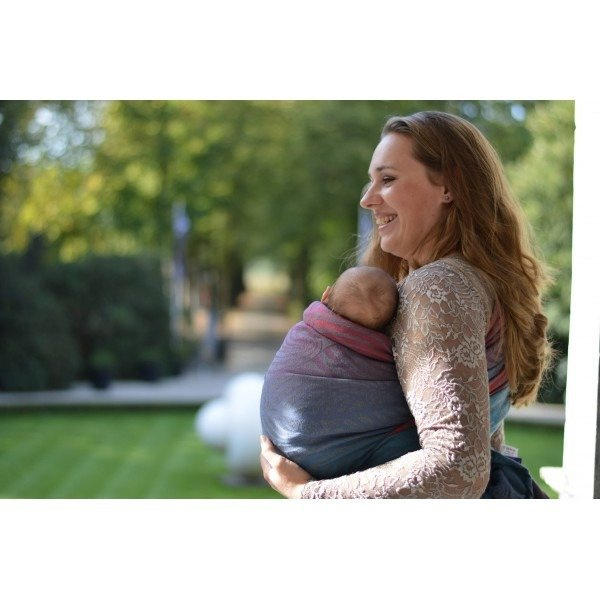 Chusta tkana Yaro Dandy Coral Reef Grad Grey Wool